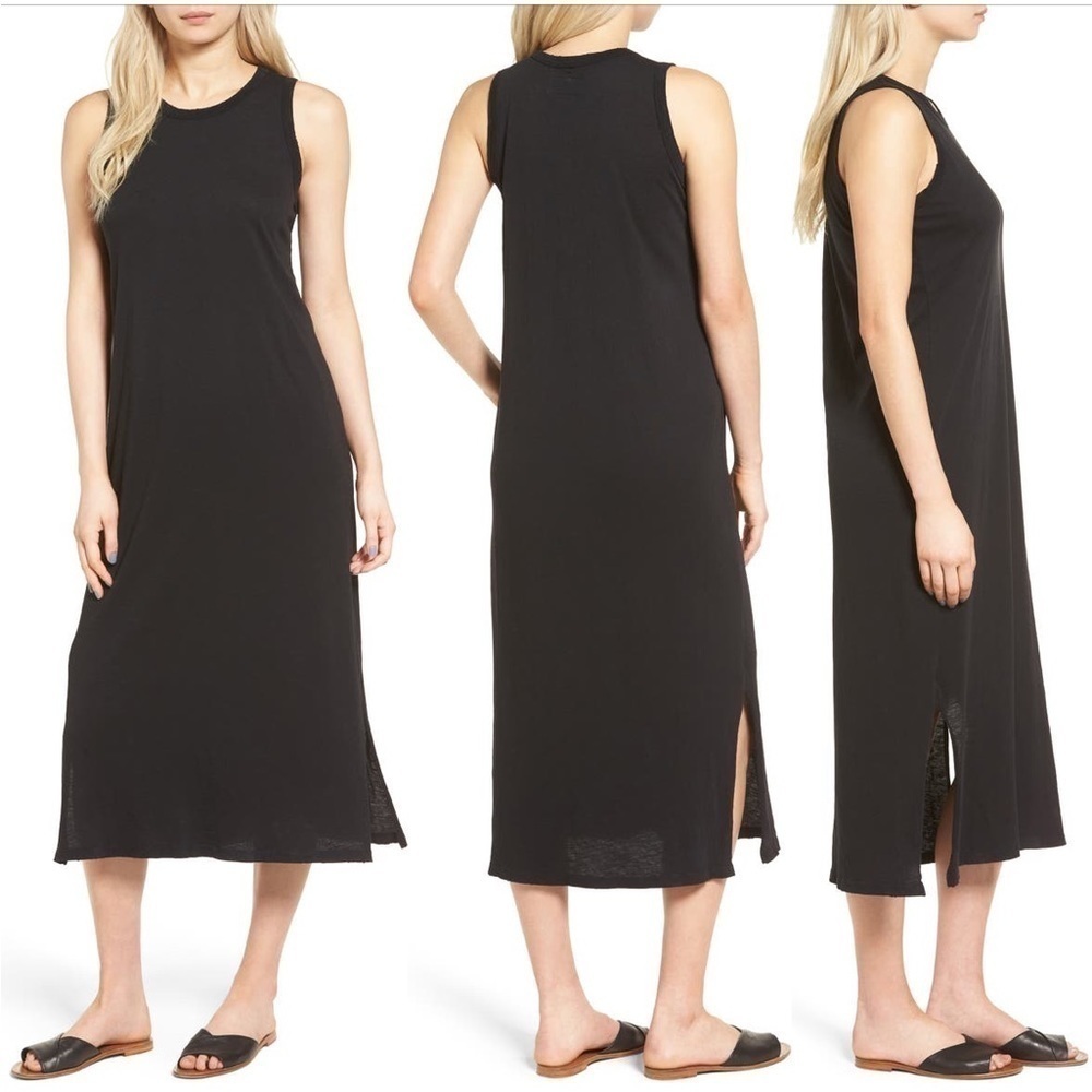 Current/Elliott The Perfect Muscle Tee Dress Black